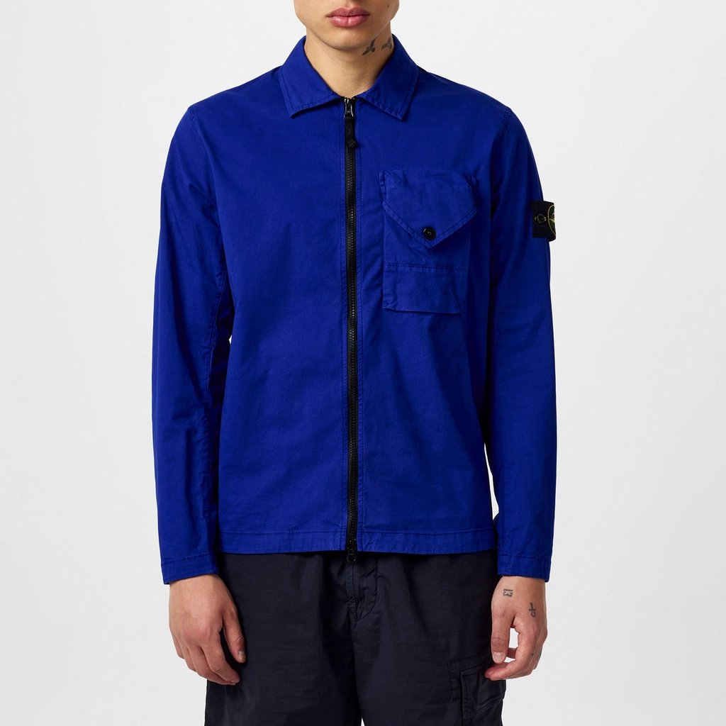 Stone Island Bellows Overshirt - Bluette V0022